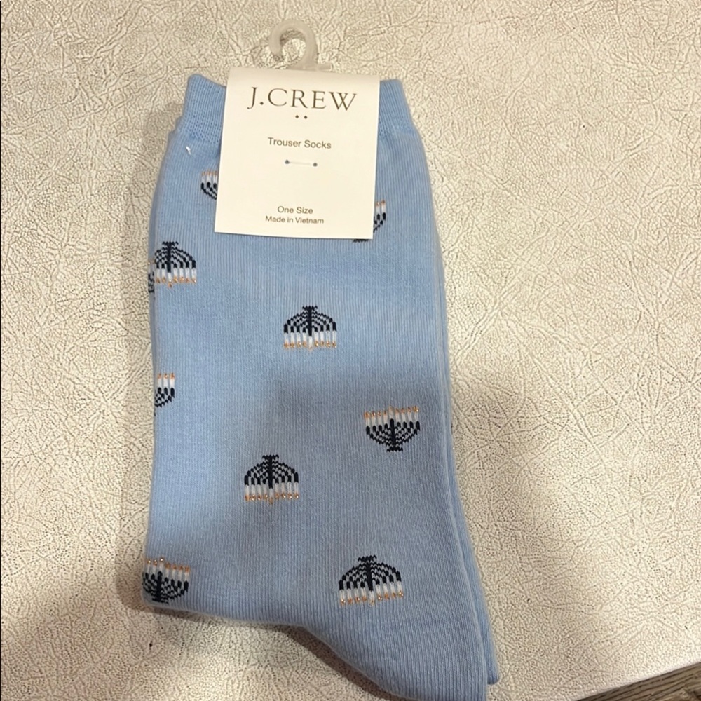 Women’s j crew Hanukkah trouser socks brand new